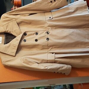 Calvin Klein Beige Double-Breasted Trench Coat 3X NWOT